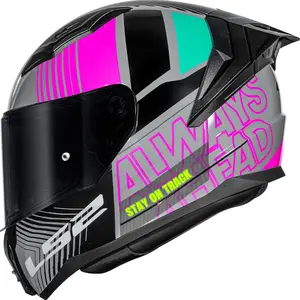Capacete LS2 Vigo Shift - Cinza Claro/Rosa