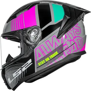 Imagem 3 de Capacete LS2 Vigo Shift - Cinza Claro/Rosa