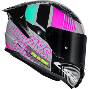 Imagem 2 de Capacete LS2 Vigo Shift - Cinza Claro/Rosa