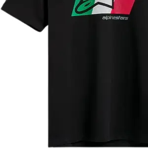 Imagem 4 de Camiseta Alpinestars Global Preto/Branco/Verde/Vermelho