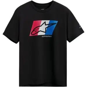 Imagem 1 de Camiseta Alpinestars Global Preto/Branco/Azul/Vermelho
