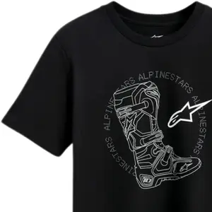 Imagem 3 de Camiseta Alpinestars Tech Boot Preto