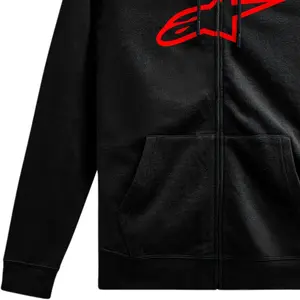 Imagem 3 de Moletom Alpinestars Ageless Zip V3 Hoodie - Preto/Vermelho