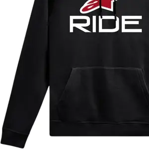 Imagem 3 de Moletom Alpinestars Ride V3 Hoodie - Preto/Branco/Vermelho