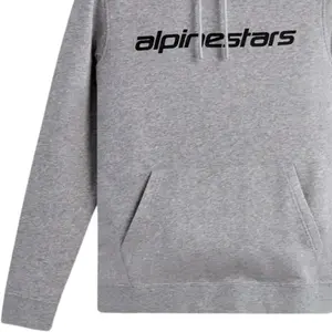 Imagem 5 de Moletom Alpinestars Linear Wordmark V3 Hoodie - Cinza Claro/Vermelho