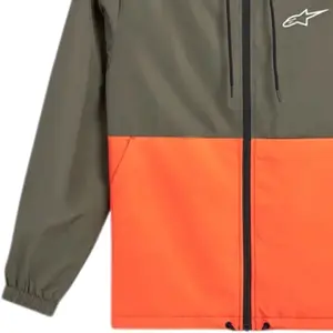 Imagem 4 de Jaqueta Alpinestars Speeder Windbreaker Verde Militar/Laranja