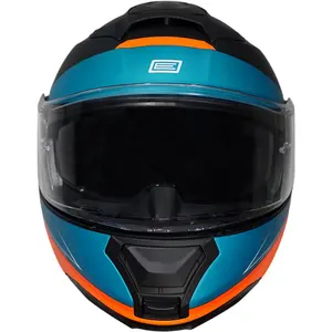 Imagem 6 de Capacete Origine Logic Privilege - Azul/Preto/Laranja Fosco (Articulado)