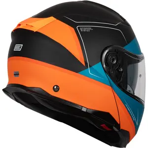 Imagem 9 de Capacete Origine Logic Privilege - Azul/Preto/Laranja Fosco (Articulado)