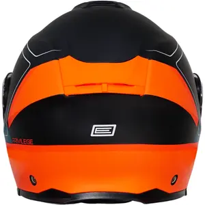 Imagem 10 de Capacete Origine Logic Privilege - Azul/Preto/Laranja Fosco (Articulado)
