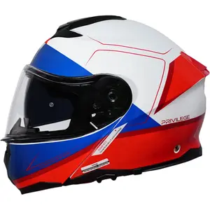 Capacete Origine Logic Privilege - Vermelho/Branco (Articulado)
