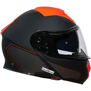 Imagem 2 de Capacete Origine Logic Electra - Cinza Titânio/Vermelho Fosco (Articulado)