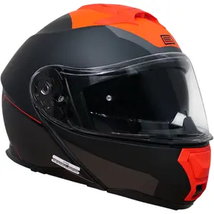 Imagem 4 de Capacete Origine Logic Electra - Cinza Titânio/Vermelho Fosco (Articulado)