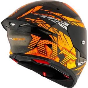 Imagem 7 de Capacete KYT TT Revo Combustion - Laranja