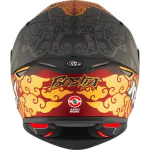 Imagem 8 de Capacete KYT TT Revo Enea Indonesia 2023 - Preto