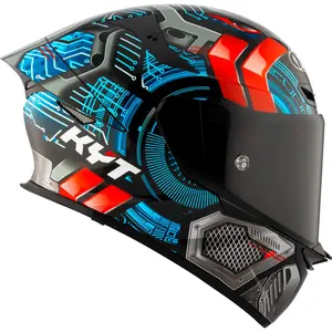 Imagem 2 de Capacete KYT TT Revo Synchrotron - Preto/Azul