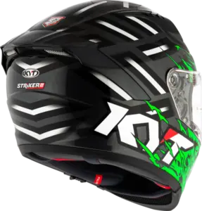Imagem 9 de Capacete KYT Striker 2V Flaming - Cinza/Verde