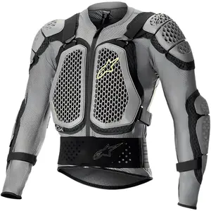 Jaqueta Colete Alpinestars Bionic Action V2 - Cinza/Preto/Amarelo Fluor