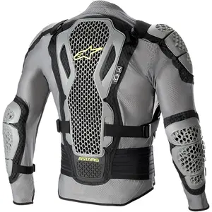 Imagem 2 de Jaqueta Colete Alpinestars Bionic Action V2 - Cinza/Preto/Amarelo Fluor