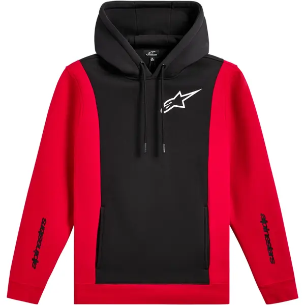 Moletom Alpinestars Ignite Hoodie Preto/Vermelho Grid Motors
