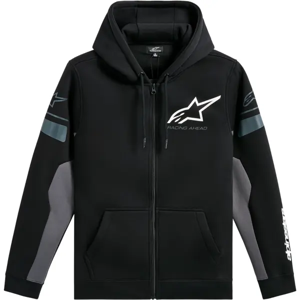 Moletom Alpinestars Esemex Hoodie - Preto/Cinza Escuro - Grid Motors