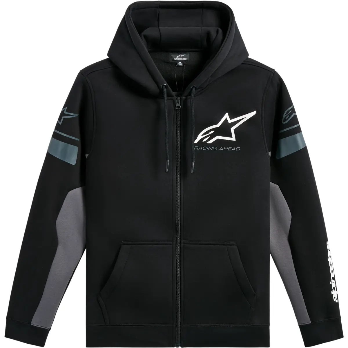 Moletom Alpinestars Esemex Hoodie - Preto/Cinza Escuro - Grid Motors