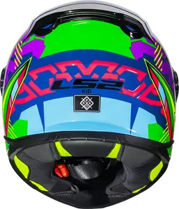 Imagem 9 de Capacete LS2 Kid FF812 Svent - Azul/Verde (Infantil)