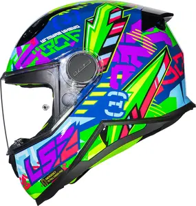 Imagem 3 de Capacete LS2 Kid FF812 Svent - Azul/Verde (Infantil)