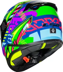 Imagem 7 de Capacete LS2 Kid FF812 Svent - Azul/Verde (Infantil)
