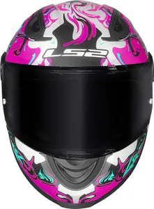 Imagem 6 de Capacete LS2 Kid FF812 Cyberg - Roxo/Azul Cyan Fosco (Infantil)
