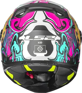 Imagem 9 de Capacete LS2 Kid FF812 Cyberg - Roxo/Azul Cyan Fosco (Infantil)