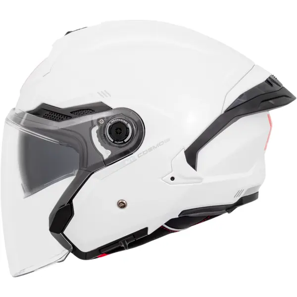 Capacete MT Cosmo SV Solid A0 - Branco (Aberto) - Grid Motors
