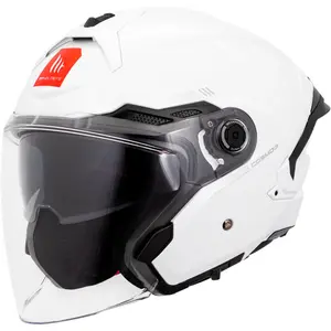 Imagem 2 de Capacete MT Cosmo SV Solid A0 - Branco (Aberto)