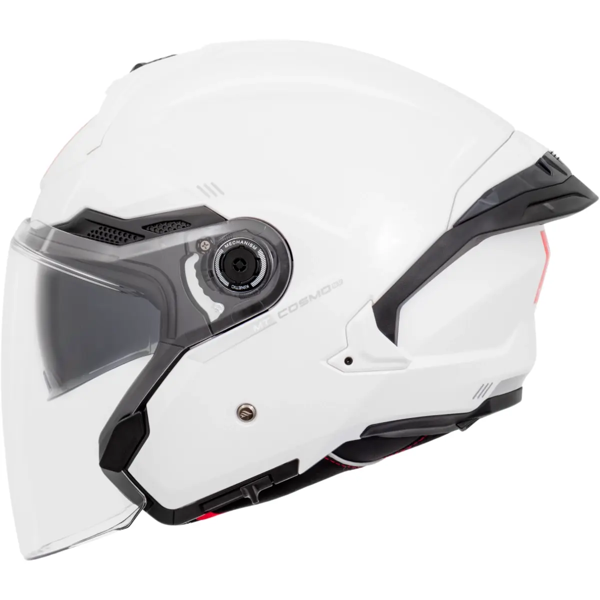 Capacete MT Cosmo SV Solid A0 - Branco (Aberto)