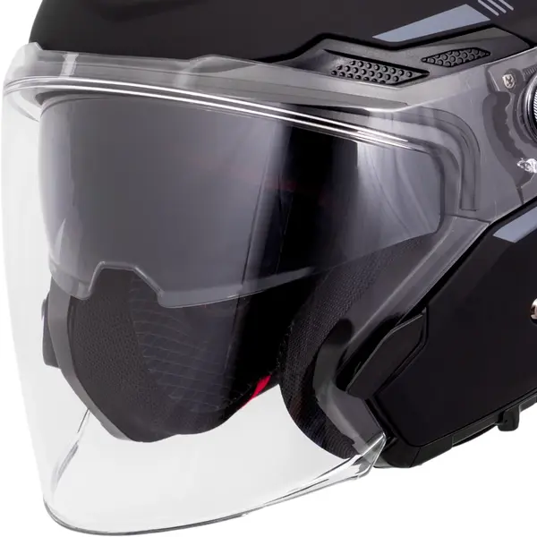 Capacete MT Cosmo SV Solid A1 - Preto Fosco (Aberto) - Grid Motors