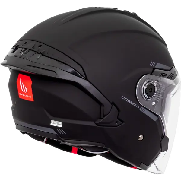 Capacete MT Cosmo SV Solid A1 - Preto Fosco (Aberto) - Black