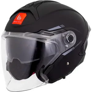 Imagem 2 de Capacete MT Cosmo SV Solid A1 - Preto Fosco (Aberto)