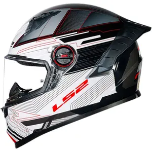 Imagem 3 de Capacete LS2 FF358 Pro Digital - Preto/Branco