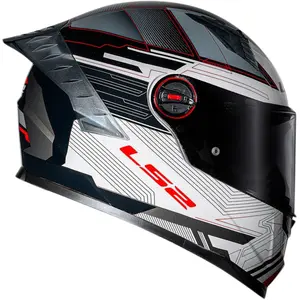 Imagem 2 de Capacete LS2 FF358 Pro Digital - Preto/Branco