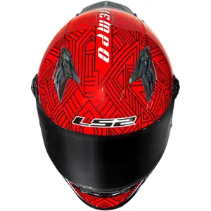 Imagem 5 de Capacete LS2 FF358 Pro Tiempo - Vermelho/Azul