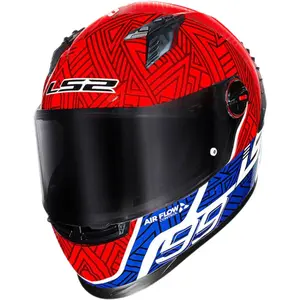 Imagem 6 de Capacete LS2 FF358 Pro Tiempo - Vermelho/Azul