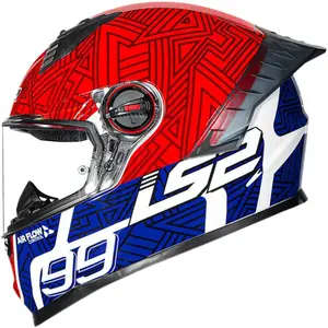 Imagem 3 de Capacete LS2 FF358 Pro Tiempo - Vermelho/Azul
