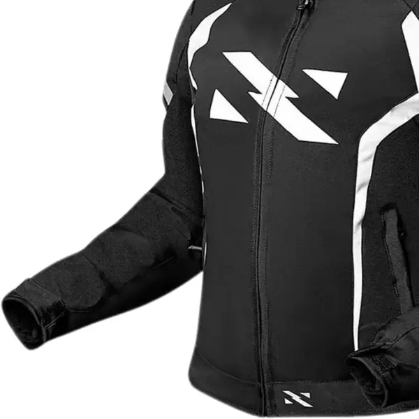 Jaqueta Norisk Tornado Feminina - Preta/Branca (Impermeável