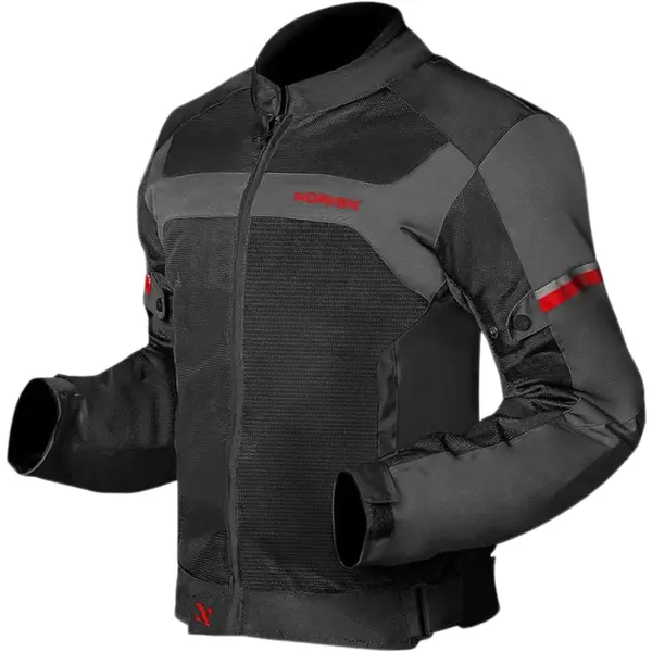 nori Jaqueta Norisk Trip Air - Preto/Vermelho (Ventilada) - Grid Motors