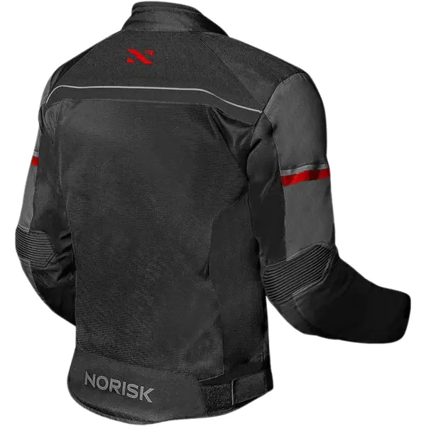 Jaqueta Norisk Trip Air - Preto/Vermelho (Ventilada) - Grid Motors