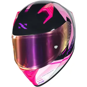 Imagem 3 de Capacete Norisk Flow Run - Azul/Rosa