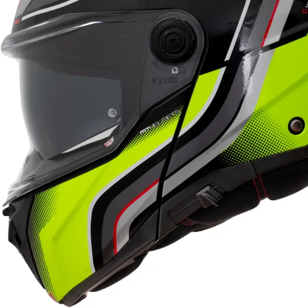 Capacete MT Atom 2 SV Xenon B3 - Amarelo Fluor (Articulado