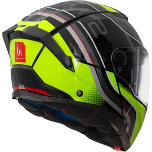 Imagem 2 de Capacete MT Atom 2 SV Xenon B3 - Amarelo Fluor (Articulado)