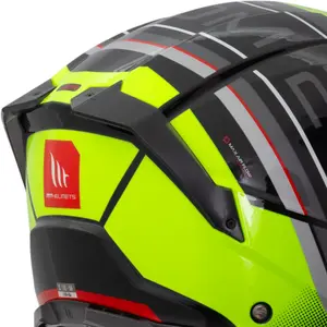 Imagem 4 de Capacete MT Atom 2 SV Xenon B3 - Amarelo Fluor (Articulado)