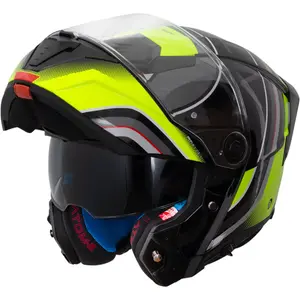 Imagem 5 de Capacete MT Atom 2 SV Xenon B3 - Amarelo Fluor (Articulado)