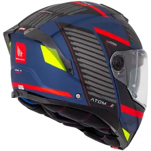 Imagem 4 de Capacete MT Atom 2 SV Linking B5 - Azul Fosco (Articulado)